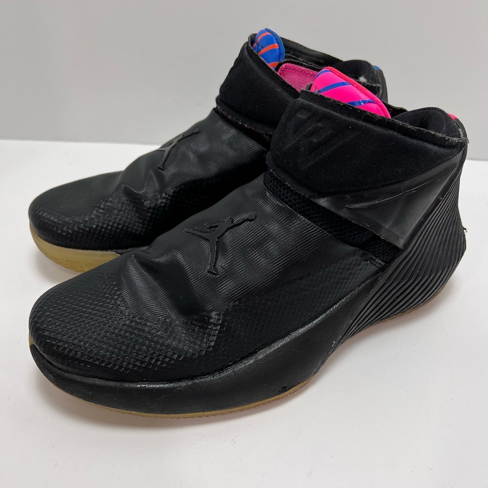 AIR JORDAN WHY NOT U? ZERO.1 RUSSELL WESTBROOK SIZE 7.5 BLACK SNEAKERS